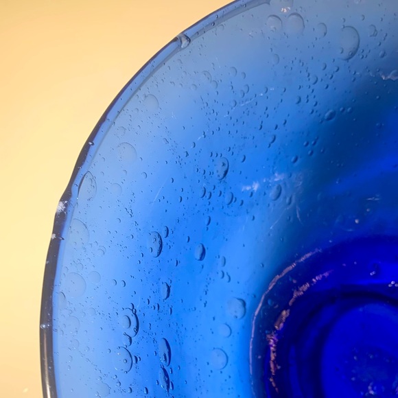 Murano Bubble Art Glass 11” Serving or Fruit Bowl - Picture 3 of 11